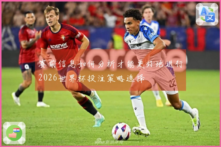 赛前信息如何分析才能更好地进行2026世界杯投注策略选择