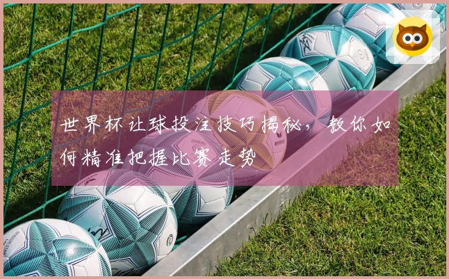 世界杯让球投注技巧揭秘，教你如何精准把握比赛走势